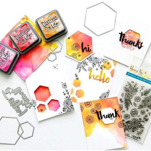 Hexagon Solid Stack - Honey Cuts - Stand - Alone Dies - Retiring - Honey Bee Stamps
