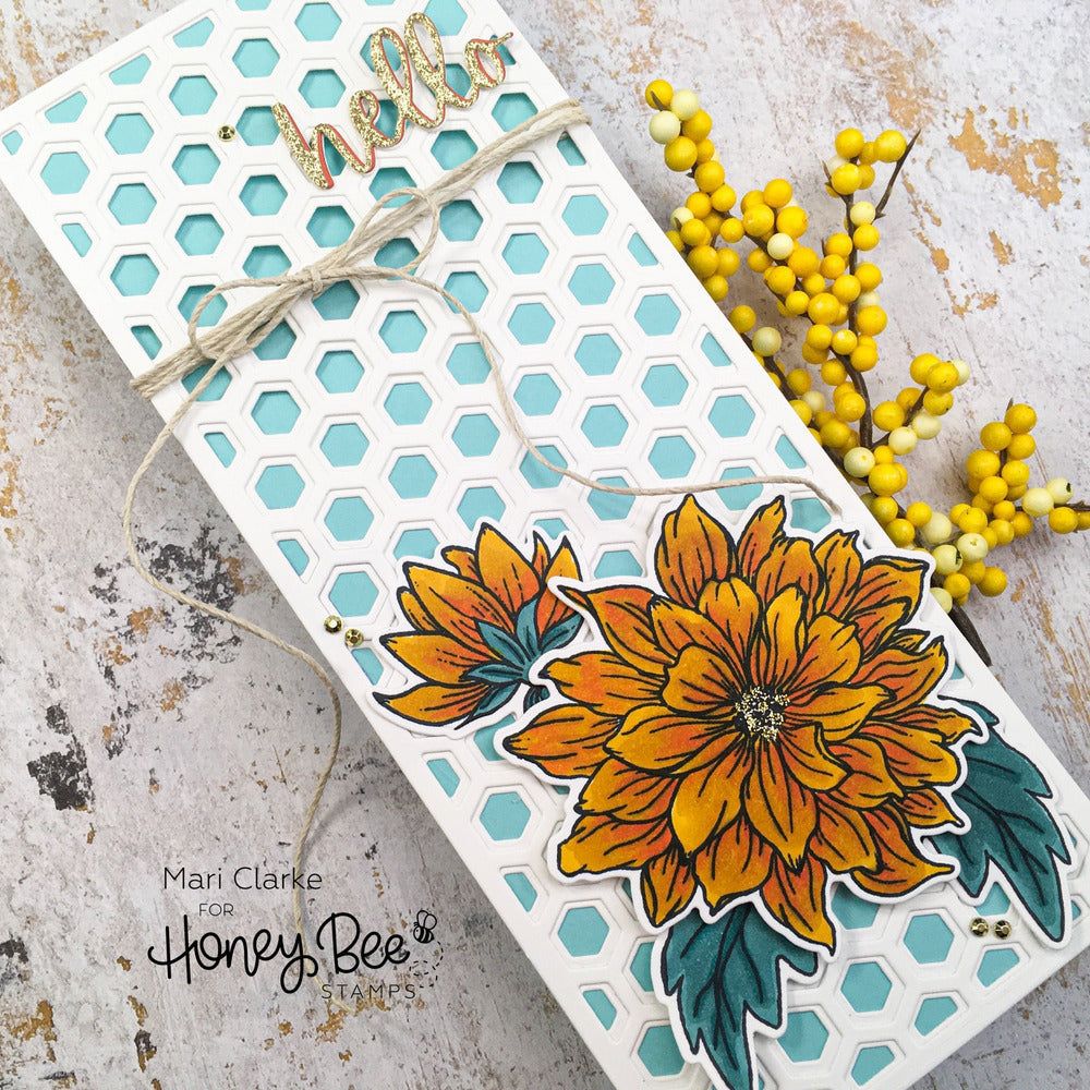 Hexi Slimline Cover Plate Base - Honey Cuts - retiring - Honey Bee Stamps