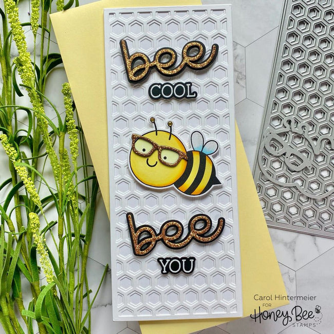 Hexi Slimline Cover Plate Base - Honey Cuts - retiring - Honey Bee Stamps