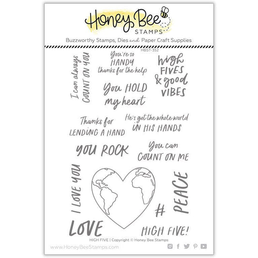 High Five - 4x6 Stamp Set - RETIRING! - Honey Bee Stamps