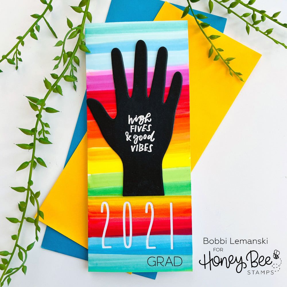 High Five - 4x6 Stamp Set - RETIRING! - Honey Bee Stamps