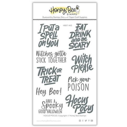 Hocus Pocus - 4x6 Photopolymer Stamp Set - Honey Bee Stamps