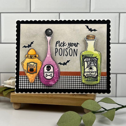 Hocus Pocus - 4x6 Photopolymer Stamp Set - Honey Bee Stamps