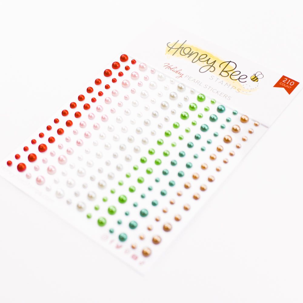 Holiday Pearls - Pearl Stickers - 210 Count - Honey Bee Stamps