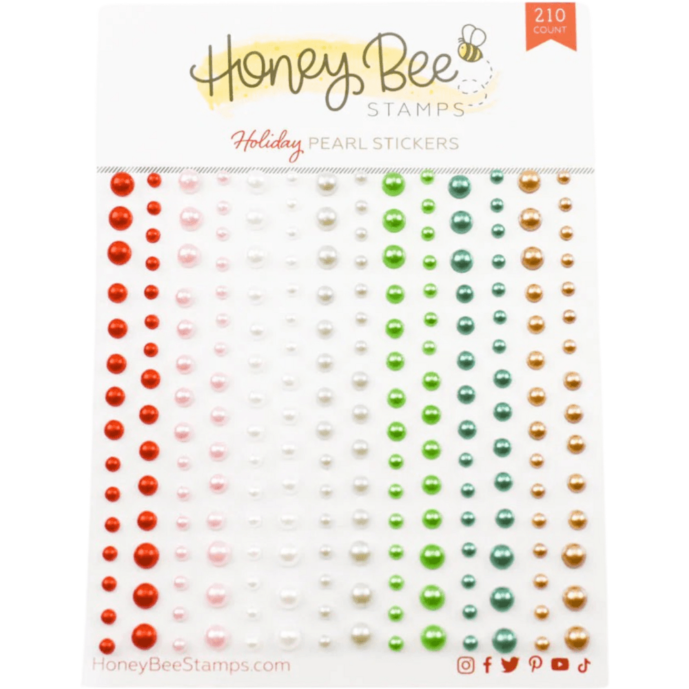 Holiday Pearls - Pearl Stickers - 210 Count - Honey Bee Stamps