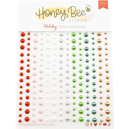 Holiday Pearls - Pearl Stickers - 210 Count - Honey Bee Stamps