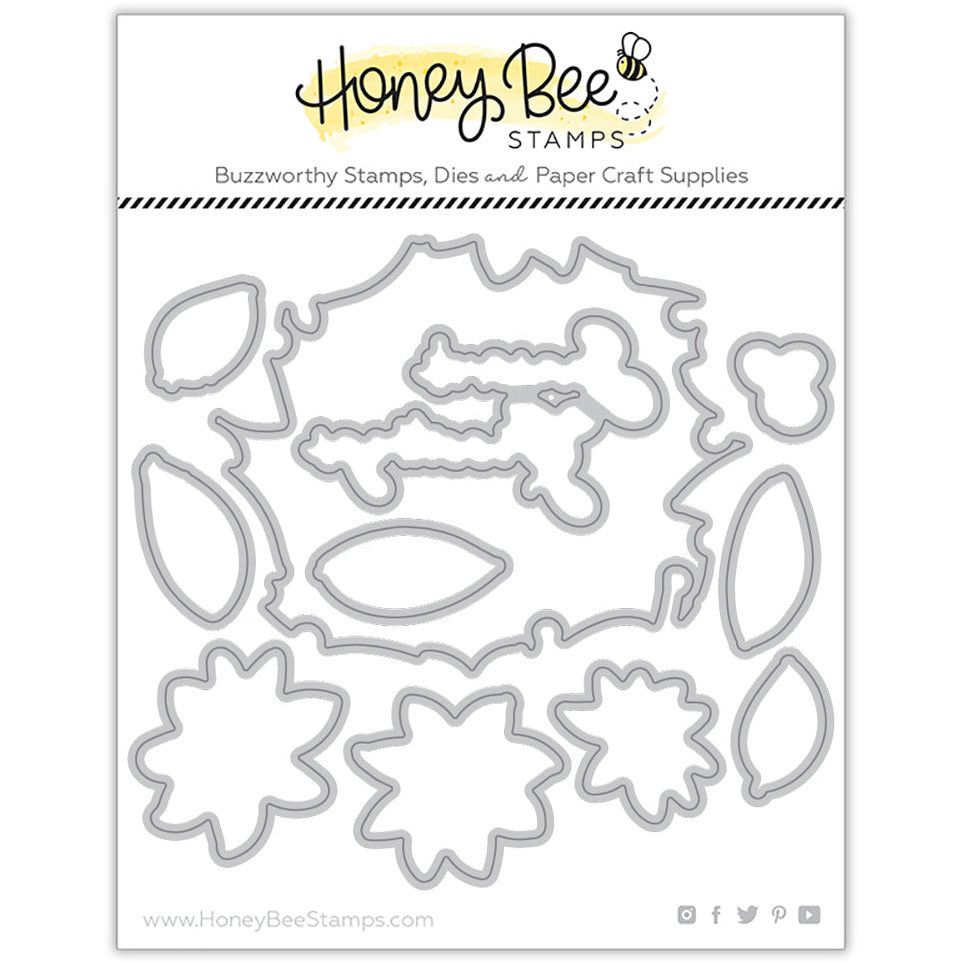 Holiday Wreath - Honey Cuts - Coordinating Dies - Retiring - Honey Bee Stamps