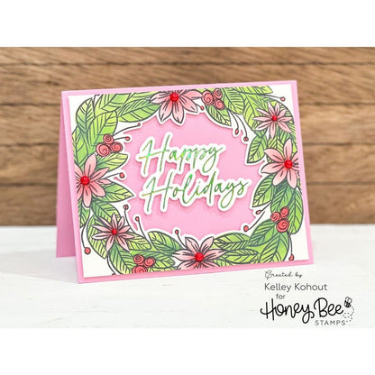 Holiday Wreath - Honey Cuts - Coordinating Dies - Retiring - Honey Bee Stamps