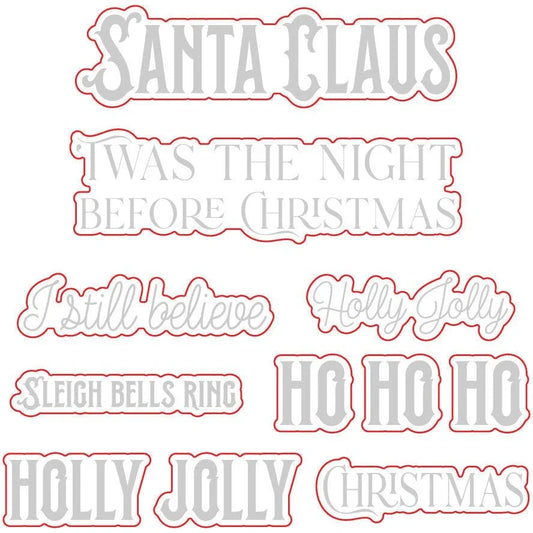 Holly Jolly Background - Honey Cuts - Coordinating Dies - Honey Bee Stamps
