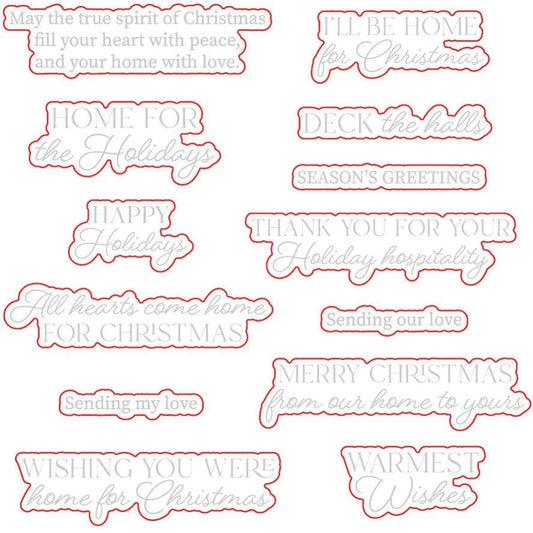 Home For The Holidays - Honey Cuts - Coordinating Dies - Honey Bee Stamps