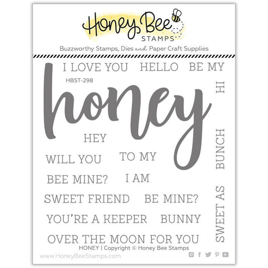 Honey - 4x4 Photopolymer Stamp Set - Retiring - Honey Bee Stamps