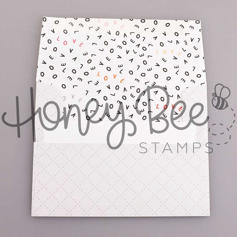 Honey Bee A2 Envelopes 8pk - Love Letters - Retiring - Honey Bee Stamps