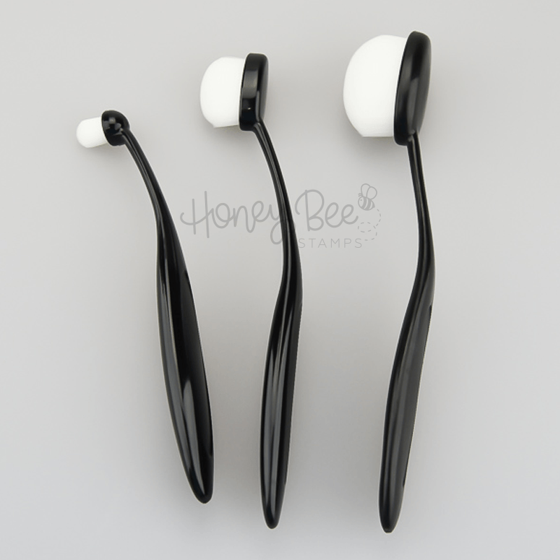 Honey Bee Detail Blender Brushes - Set of 3 Small Blending Brushes - Honey Bee Stamps