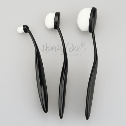 Honey Bee Detail Blender Brushes - Set of 3 Small Blending Brushes - Honey Bee Stamps