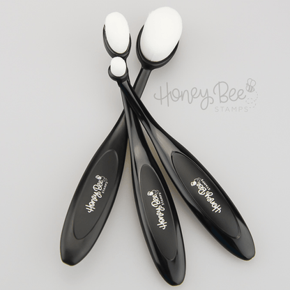Honey Bee Detail Blender Brushes - Set of 3 Small Blending Brushes - Honey Bee Stamps