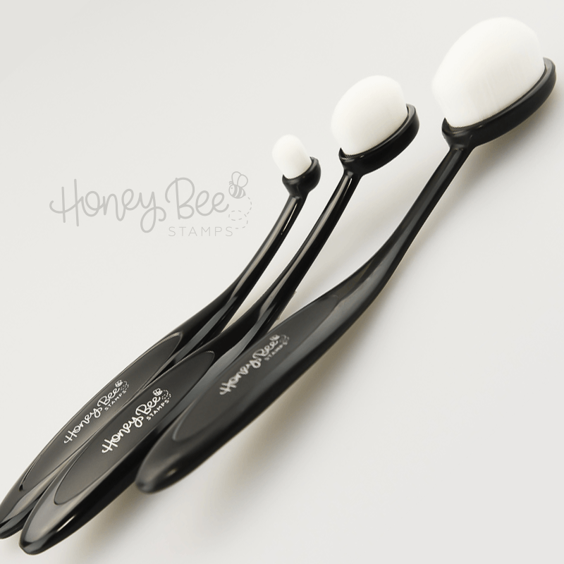 Honey Bee Detail Blender Brushes - Set of 3 Small Blending Brushes - Honey Bee Stamps