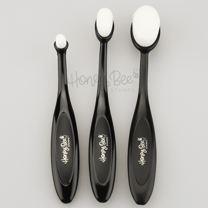 Honey Bee Detail Blender Brushes - Set of 3 Small Blending Brushes - Honey Bee Stamps