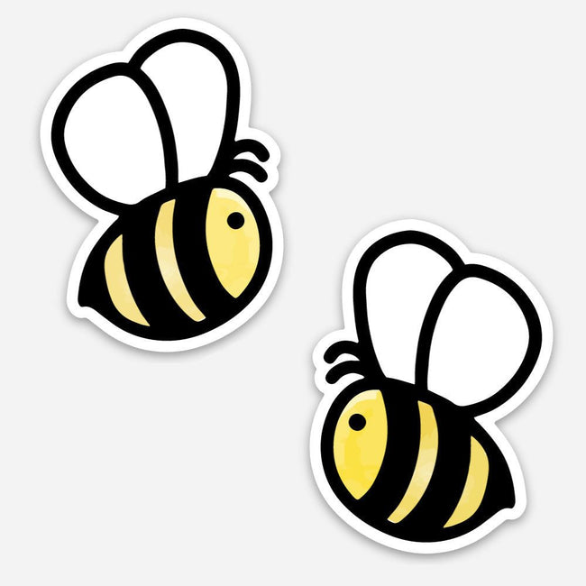 Honey Bee Stickers Set of 2 - Honey Bees - Honey Bee Stamps