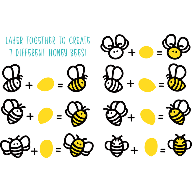 Honey Bees Paper Piecing - Honey Cuts - Honey Bee Stamps