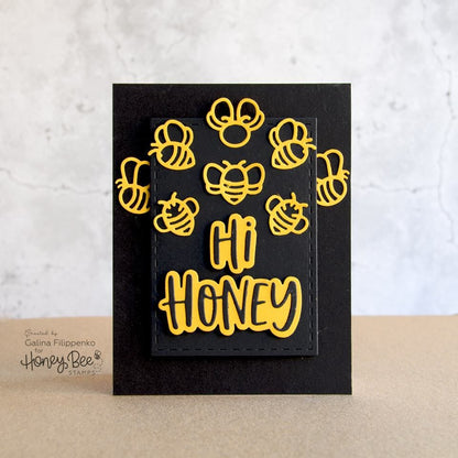 Honey Bees Paper Piecing - Honey Cuts - Stand - Alone Dies - Honey Bee Stamps