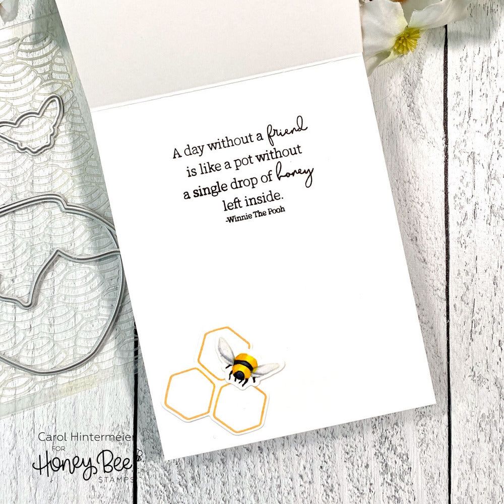 Honeycomb - 2x2 Photopolymer Stamp Set - Retiring - Honey Bee Stamps