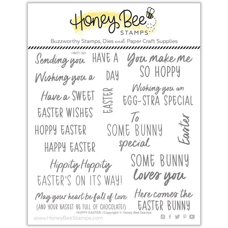 Hoppy Easter - 6x6 Photopolymer Stamp Set - Honey Bee Stamps