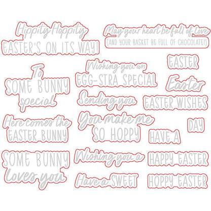 Hoppy Easter - Honey Cuts - Coordinating Dies - Honey Bee Stamps