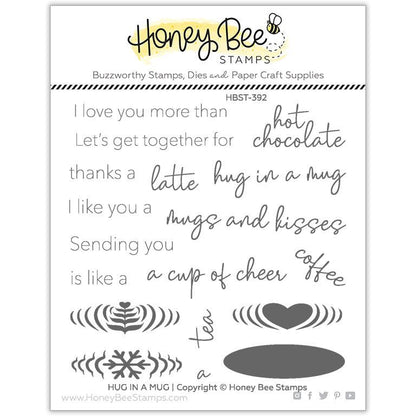 Hug In A Mug - 4x4 Photopolymer Stamp Set - Honey Bee Stamps