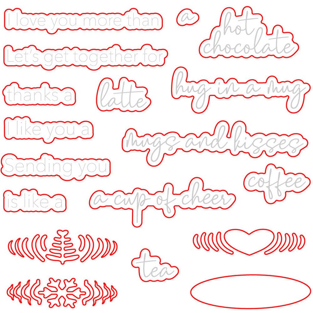 Hug In A Mug - Honey Cuts - Coordinating Dies - Honey Bee Stamps