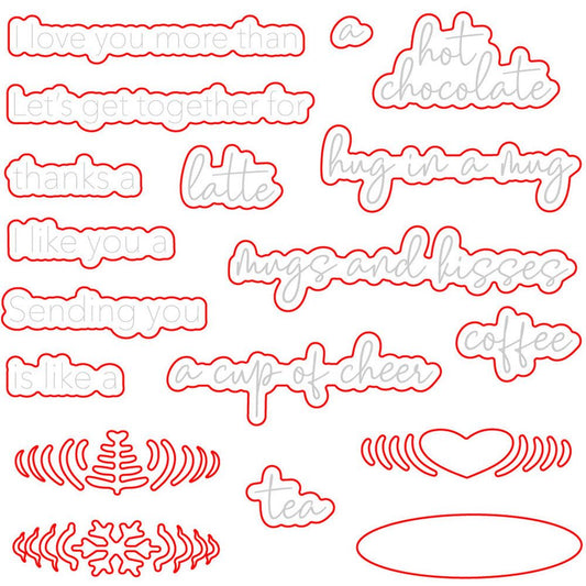 Hug In A Mug - Honey Cuts - Coordinating Dies - Honey Bee Stamps