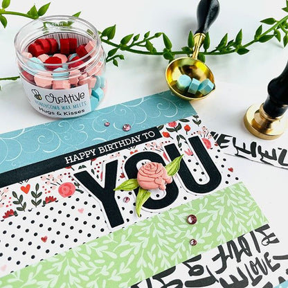 Hugs and Kisses Gem Stickers - 210 Count - Honey Bee Stamps