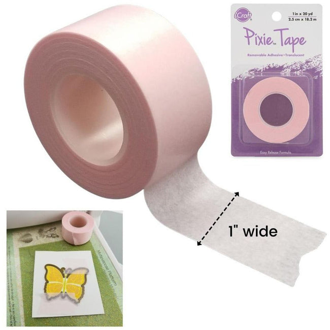 iCraft Pixie Tape Removable Tape 1" x 20yds - Honey Bee Stamps