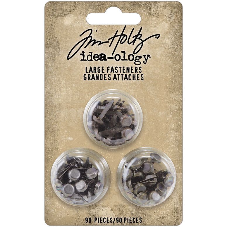 Idea - Ology Metal Large Fastener Brads 90 pieces 0.54" x 0.24” - Honey Bee Stamps