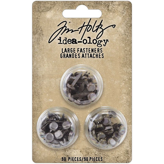 Idea - Ology Metal Large Fastener Brads 90 pieces 0.54" x 0.24” - Honey Bee Stamps