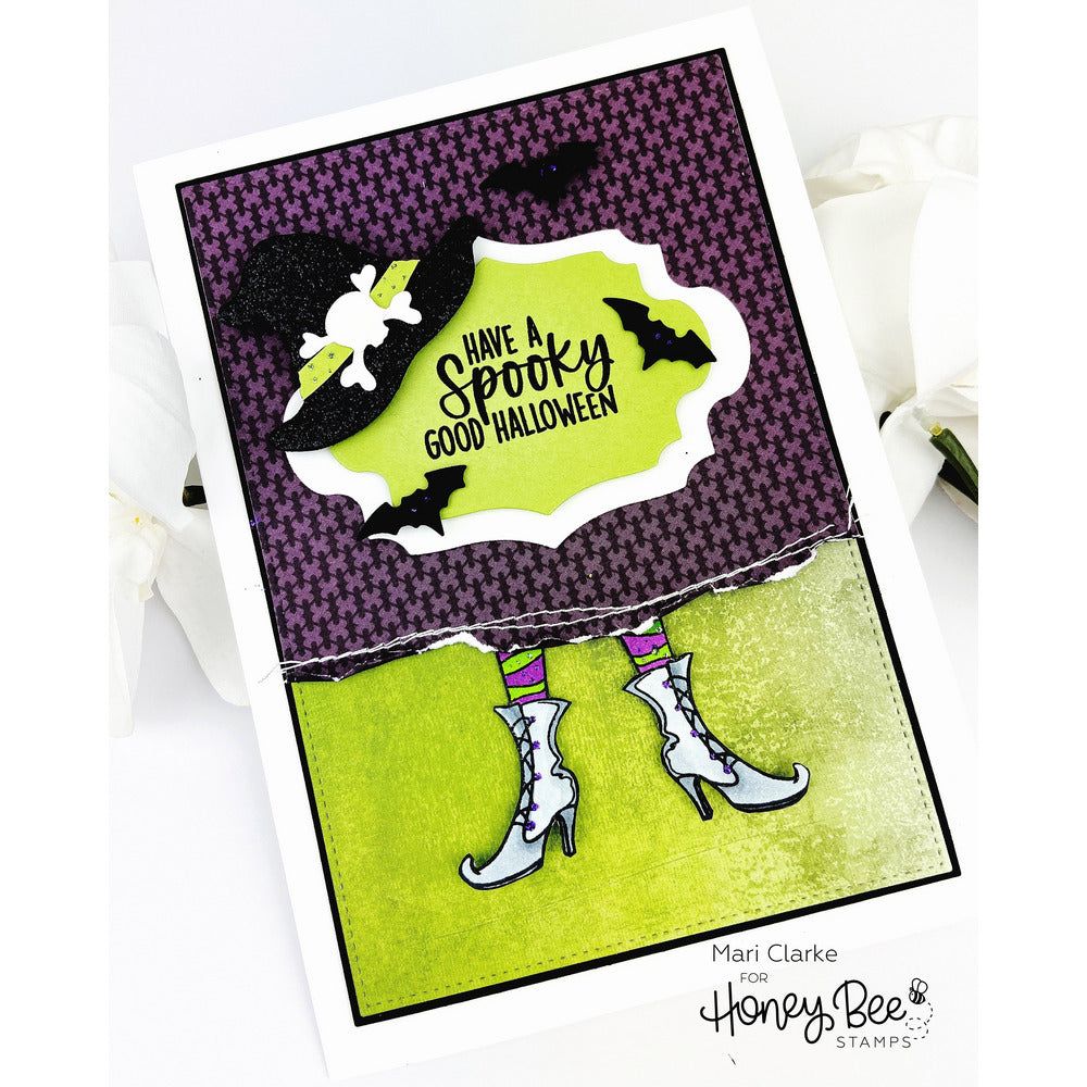 If The Broom Fits - 6x8 Photopolymer Stamp Set - Honey Bee Stamps