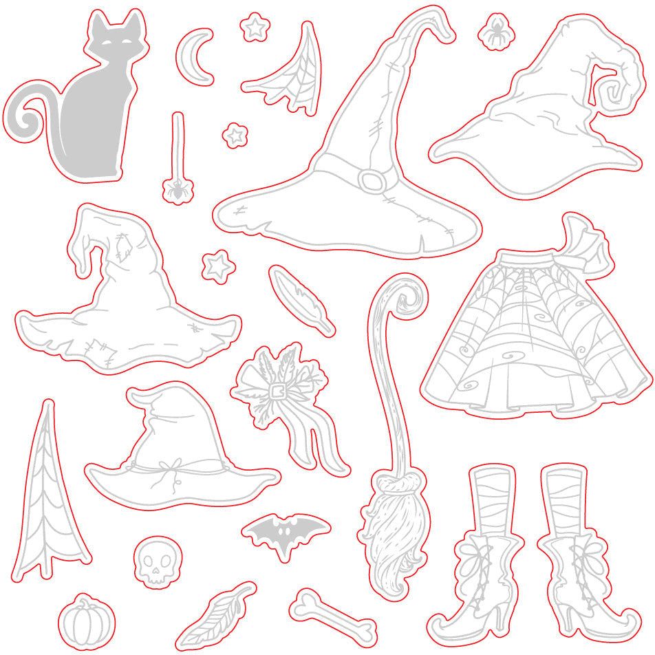 If The Broom Fits - Honey Cuts - Coordinating Dies - Honey Bee Stamps