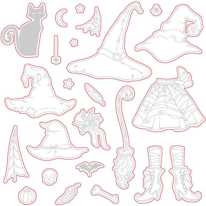 If The Broom Fits - Honey Cuts - Coordinating Dies - Honey Bee Stamps