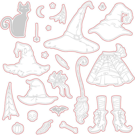 If The Broom Fits - Honey Cuts - Coordinating Dies - Honey Bee Stamps