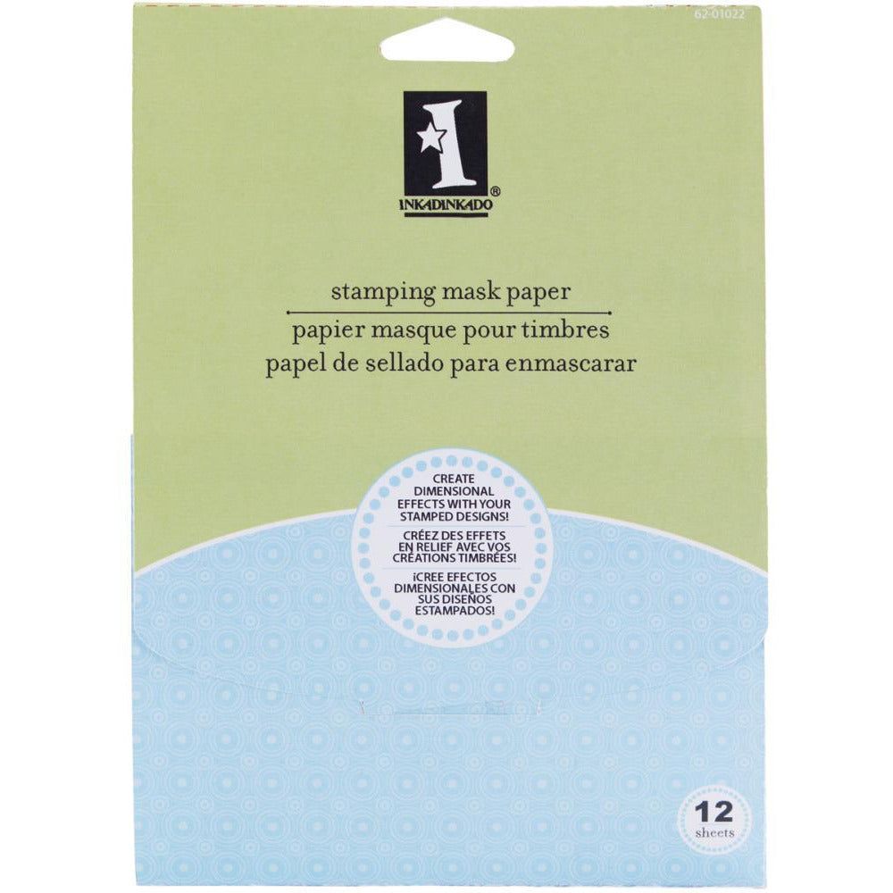 Inkadinkado Stamping Mask Paper 5" x 7" Sheets - 12 Pack - Honey Bee Stamps