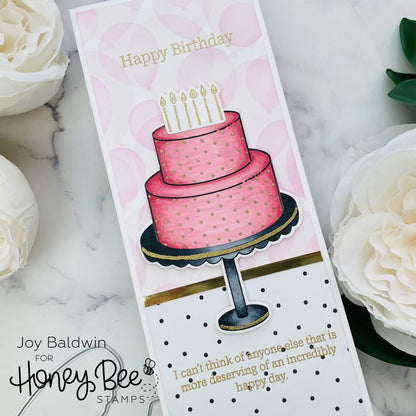 Inside: Birthday Sentiments - 6x6 Photopolymer Stamp Set - Honey Bee Stamps