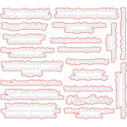 Inside: Birthday Sentiments - Honey Cuts - Coordinating Dies - Honey Bee Stamps
