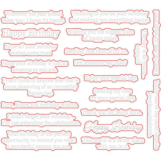 Inside: Birthday Sentiments - Honey Cuts - Coordinating Dies - Honey Bee Stamps