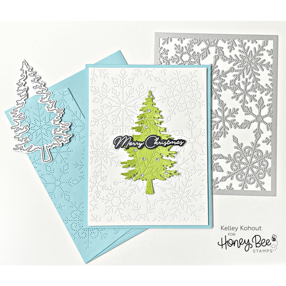 Inside: Holiday Sentiments - 6x6 Photopolymer Stamp Set - Honey Bee Stamps