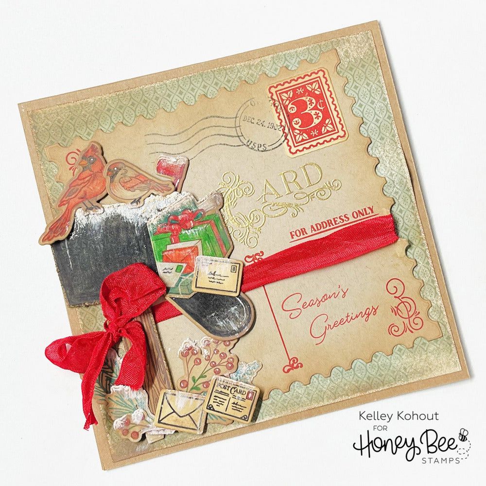 Inside: Holiday Sentiments - Honey Cuts - Coordinating Dies - Honey Bee Stamps