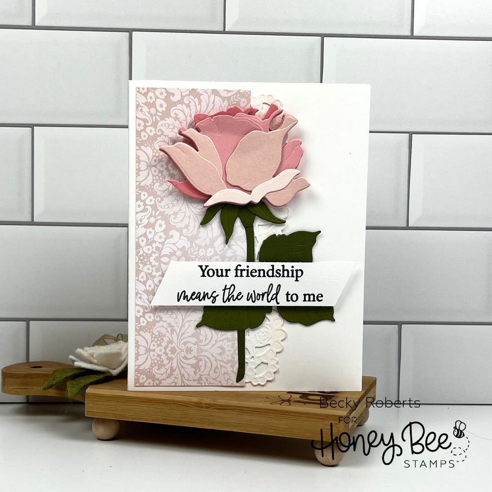 Inside: Kindness Sentiments - 6x8 Photopolymer Stamp Set - Honey Bee Stamps