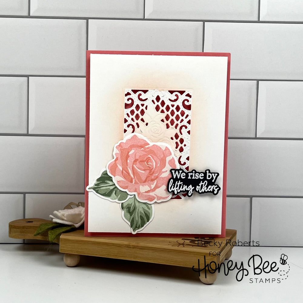 Inside: Kindness Sentiments - 6x8 Photopolymer Stamp Set - Honey Bee Stamps
