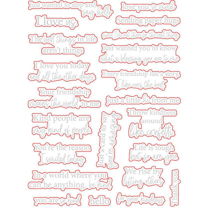 Inside: Kindness Sentiments - Honey Cuts - Coordinating Dies - Honey Bee Stamps