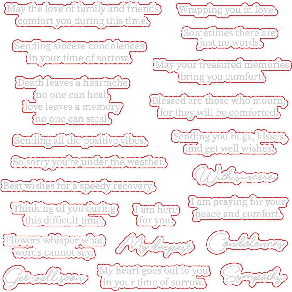 Inside Sentiments: Comfort - Honey Cuts - Coordinating Dies - Honey Bee Stamps