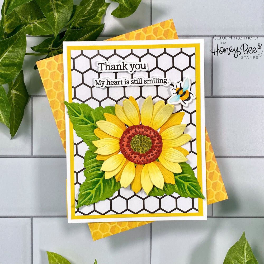 Inside: Thankful Sentiments - 6x6 Photopolymer Stamp Set - Honey Bee Stamps