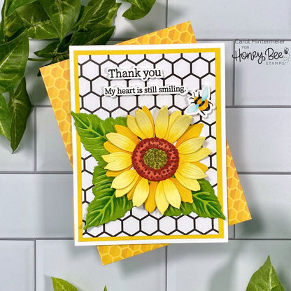 Inside: Thankful Sentiments - 6x6 Photopolymer Stamp Set - Honey Bee Stamps